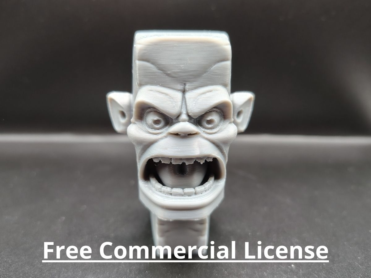 Screaming Monster Head