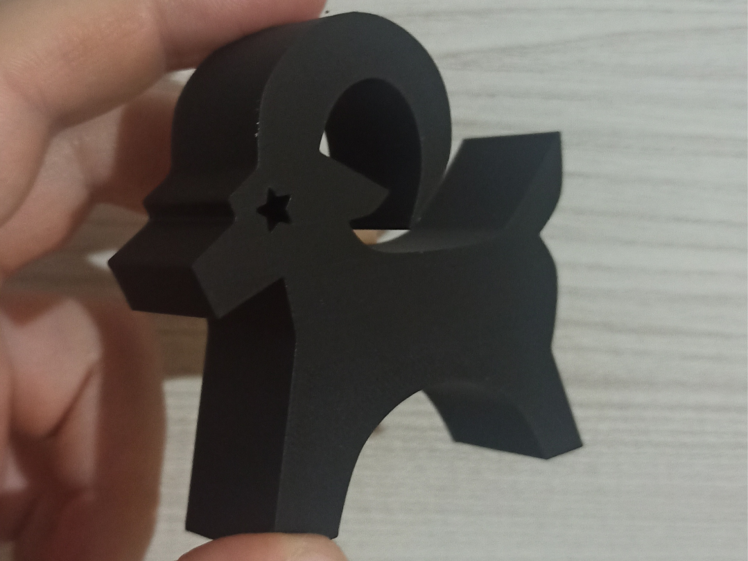 Decorative Black Goat