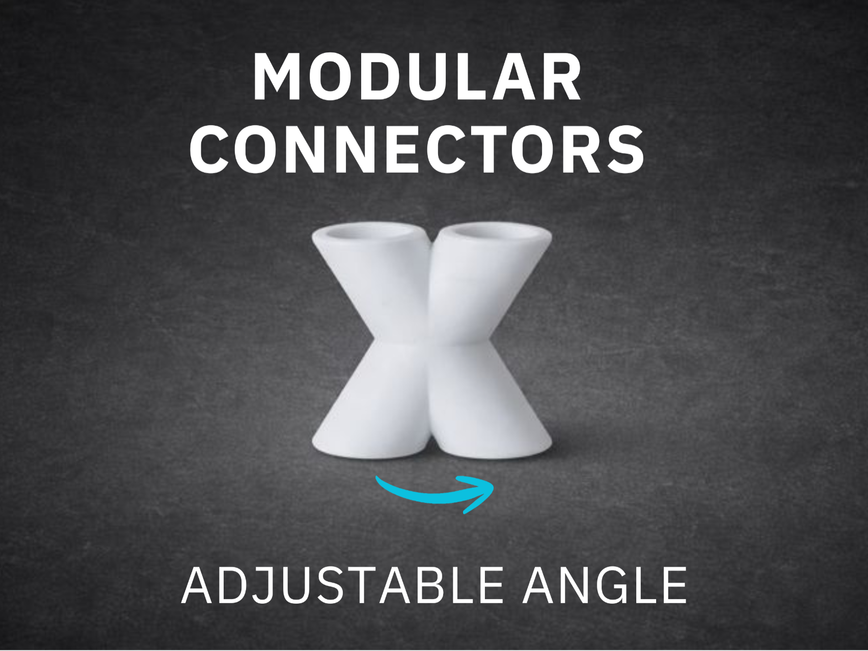 Customizable 4-Way Connector – Adjustable Angle