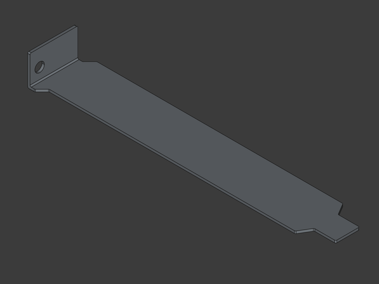 Solid PCI slot cover