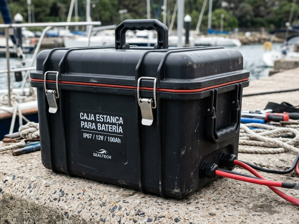 Caja estanca para batería