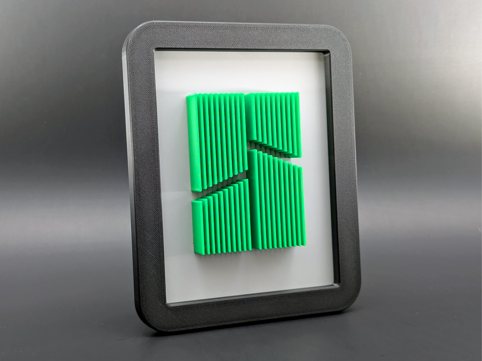 Bambu Lab Layered Logo Framed Art for Wall or Desk