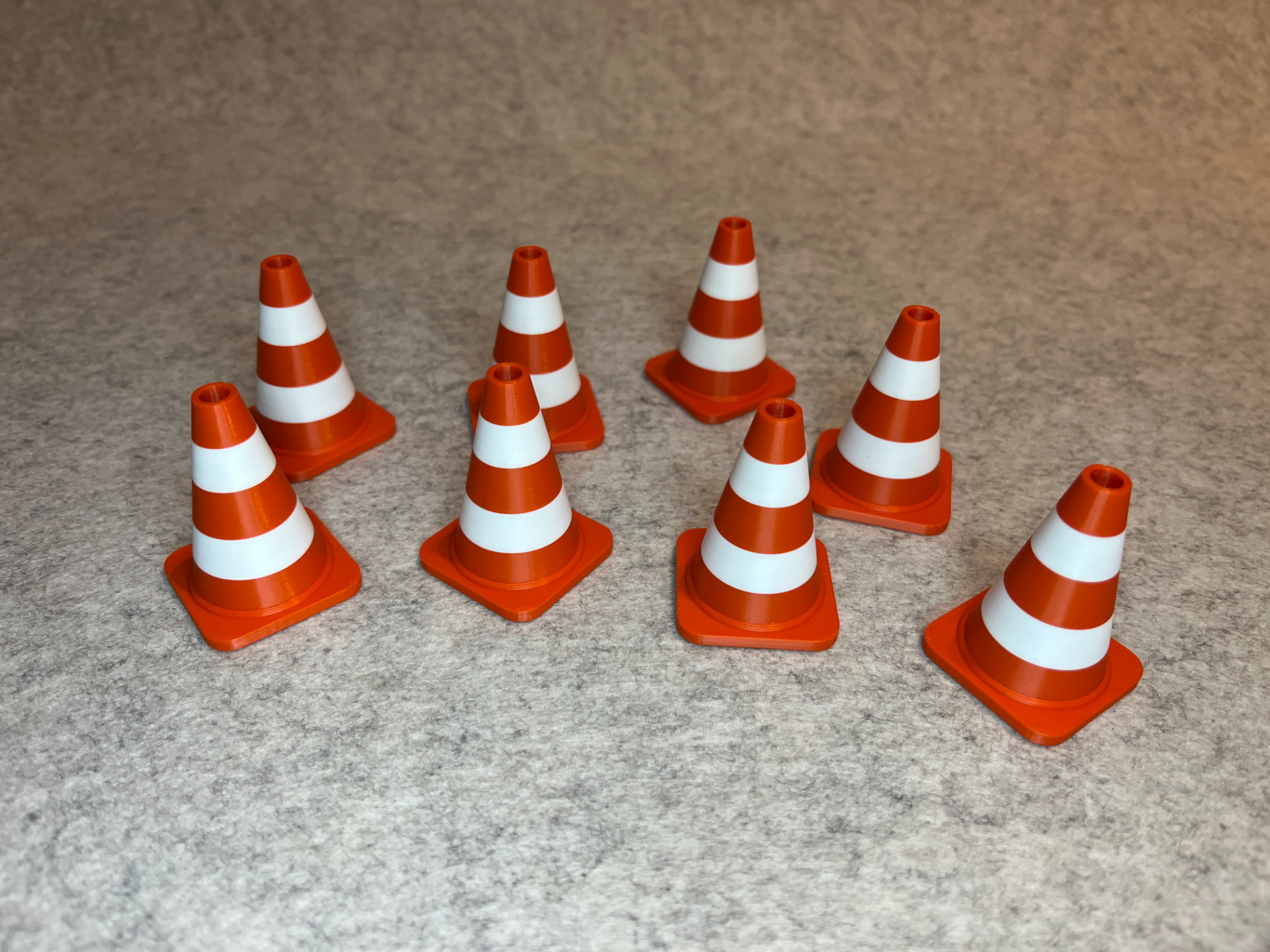 Mini traffic cone for RC cars