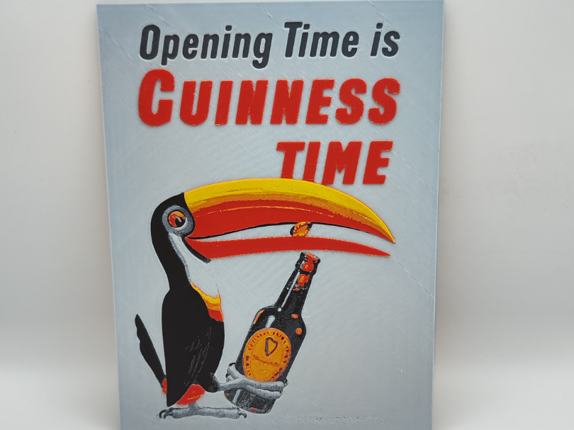 Vintage Guinness advertising poster 01 - Hueforge