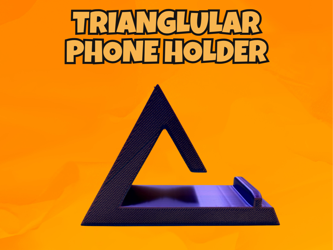 Triangular Phone Stand – Single STL