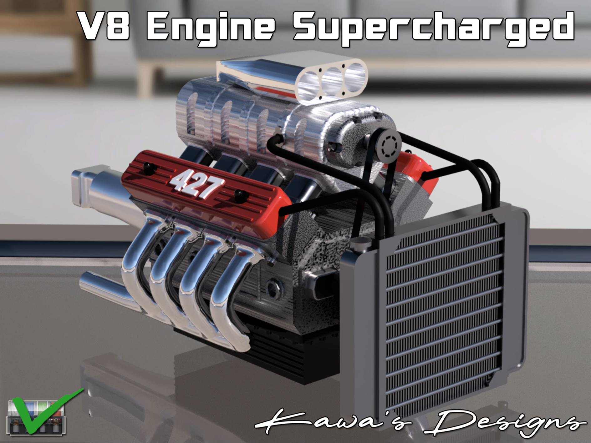 V8 Engine Supercharged