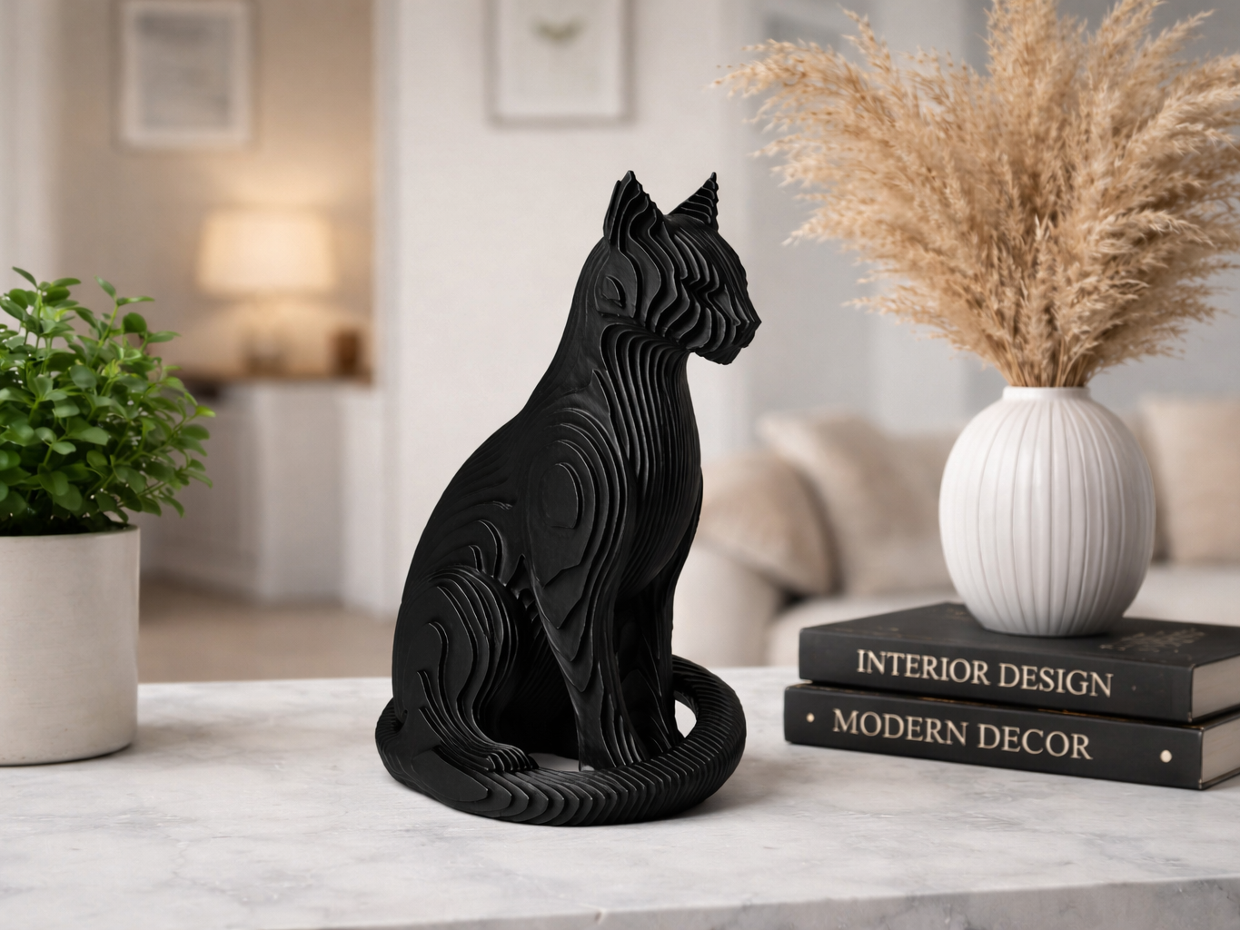 Decorative cat figurine