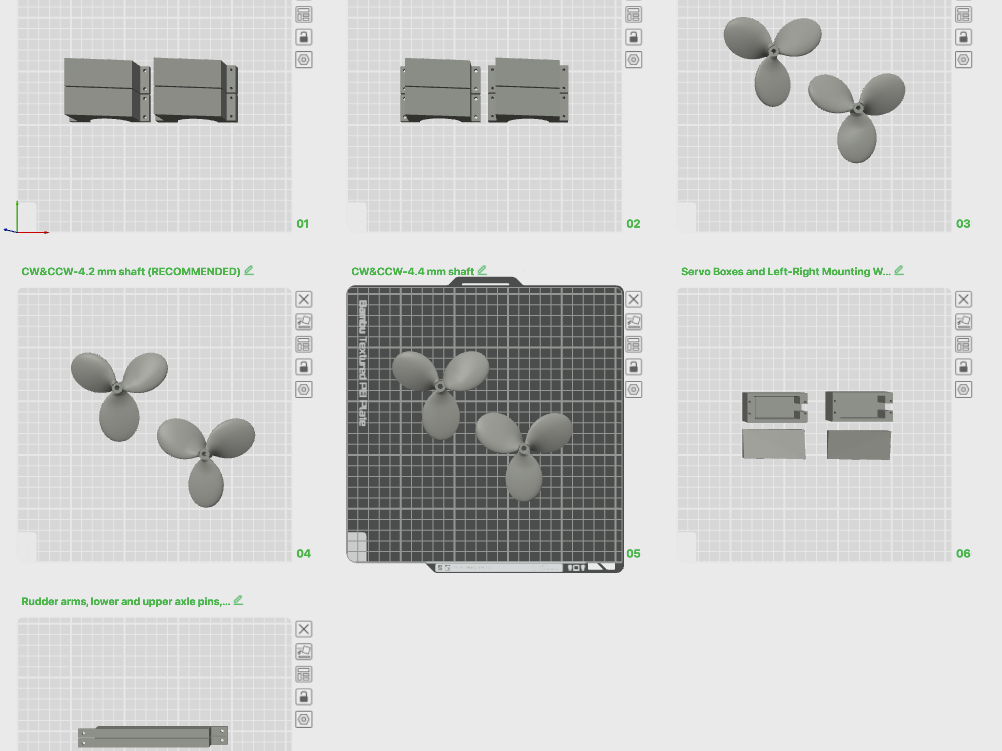 Functional Parts for 1.2m RC Harbour Tugboat