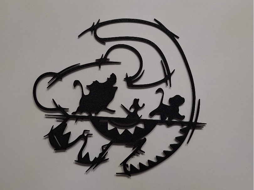Simba Silhouette – Savannah Spirit Art