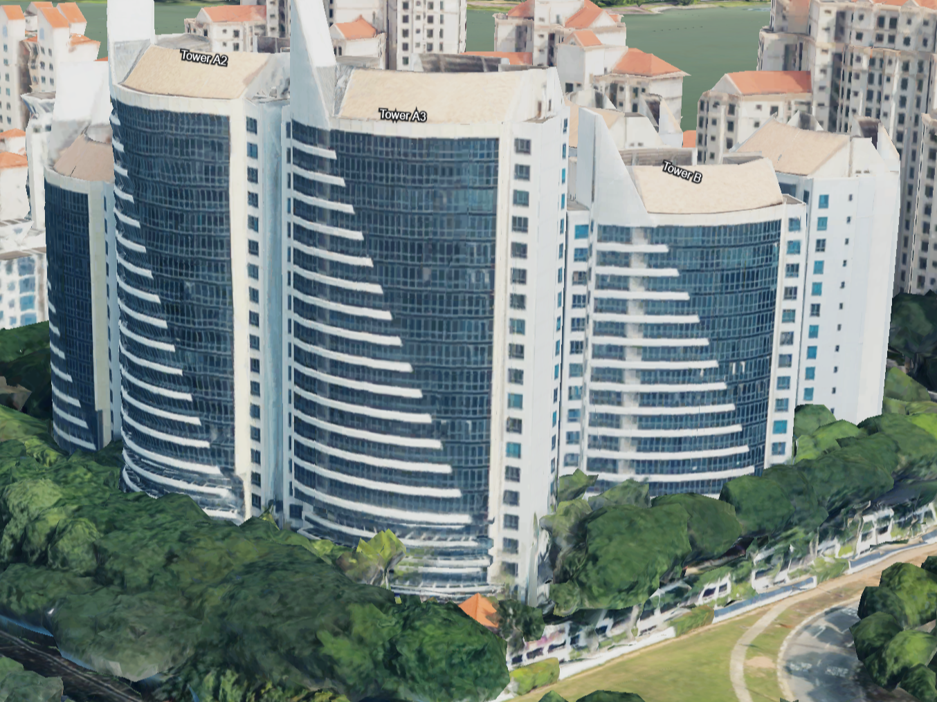 Singapore Waterplace Building Model