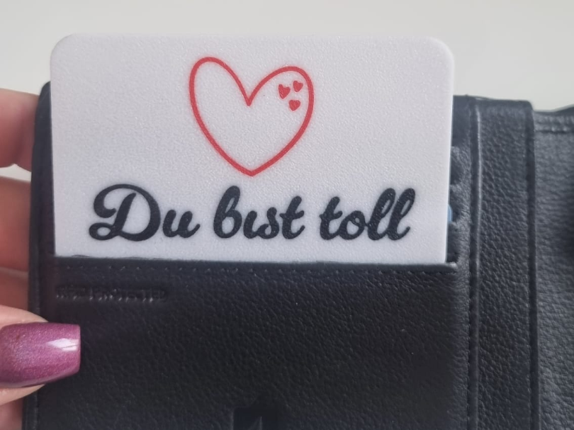 Du bist toll Visitenkarte Valentin