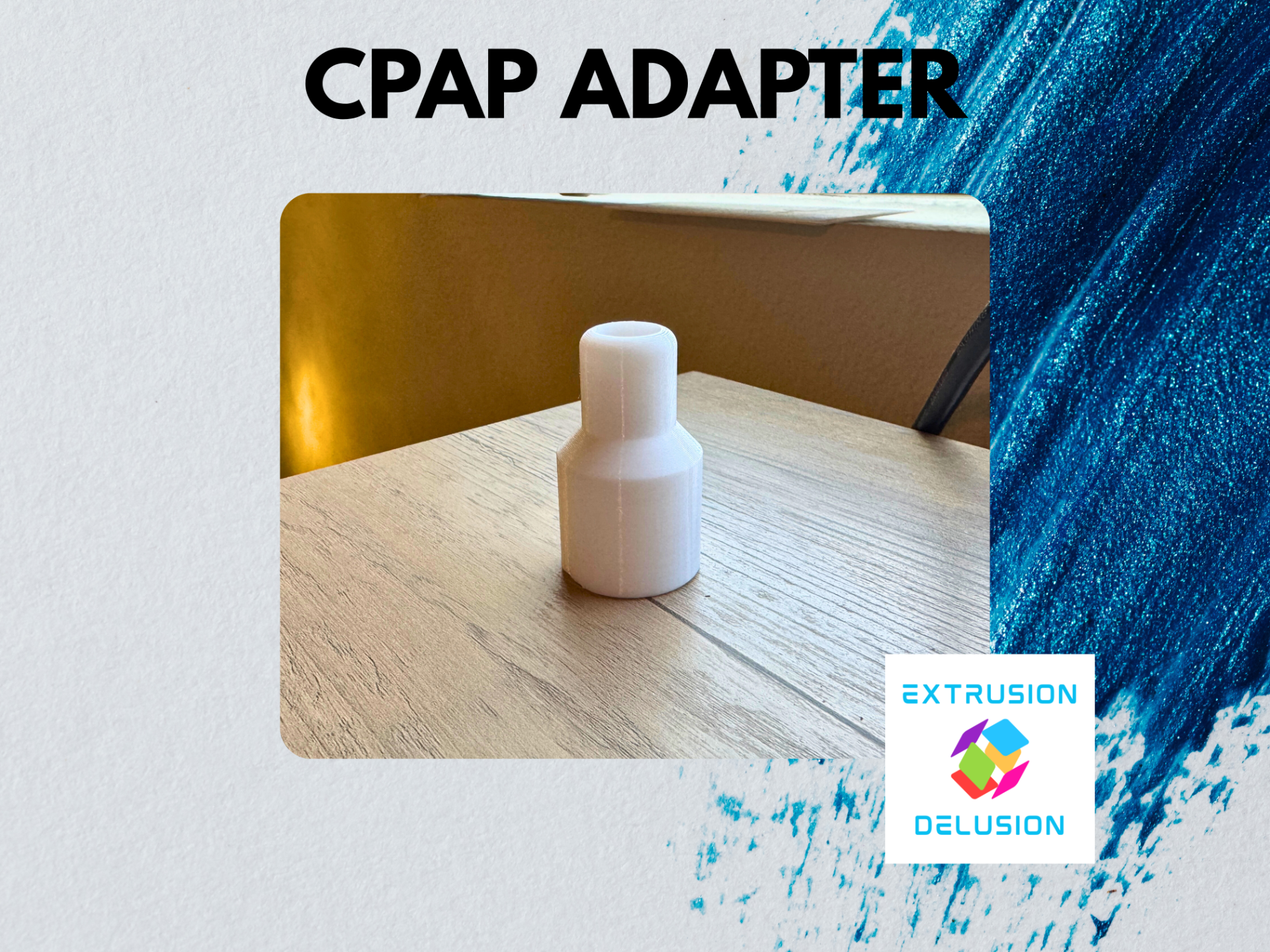 CPAP Adapter - 15MM Hose to 22MM Mask