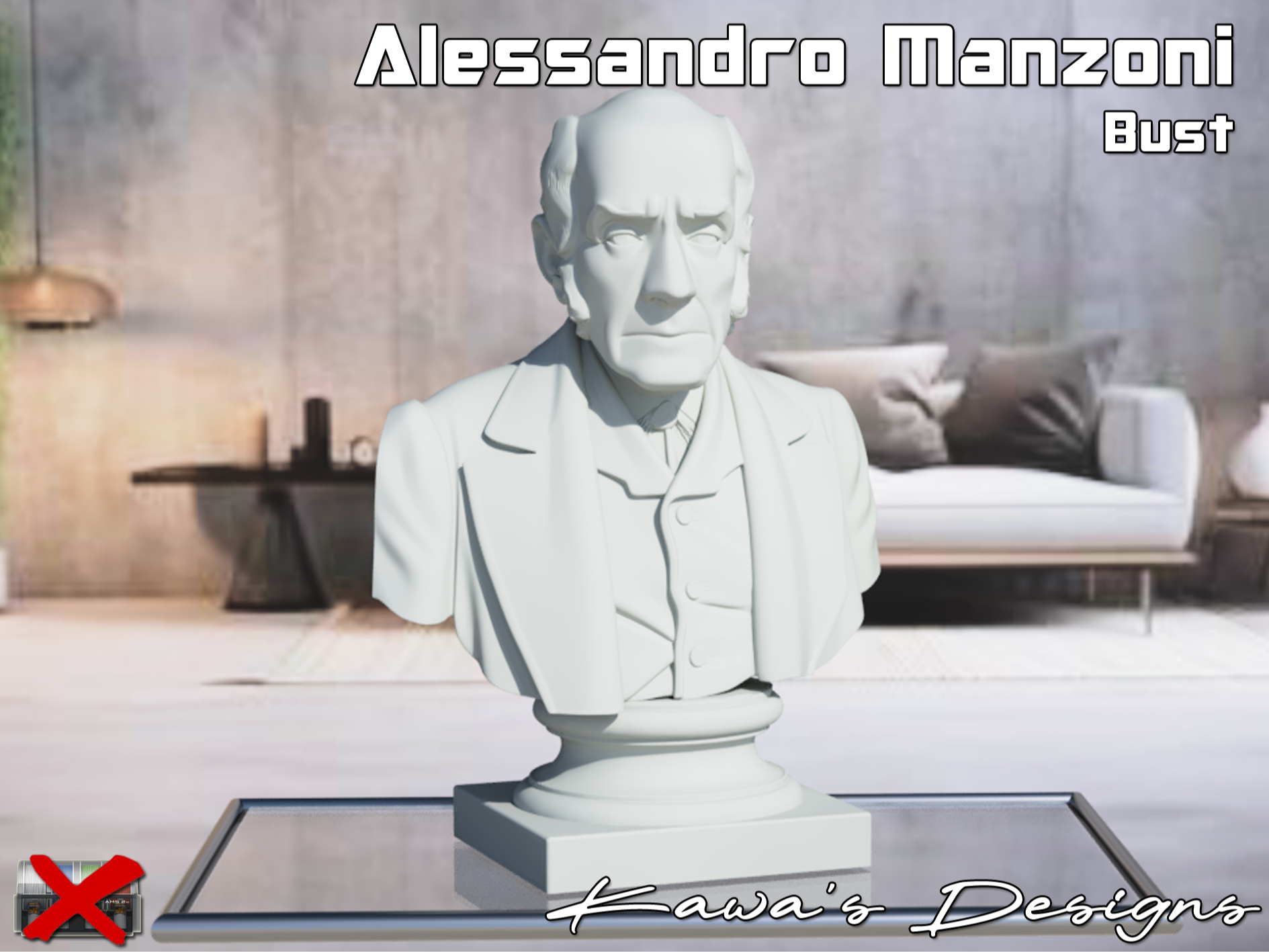 Alessandro Manzoni Bust