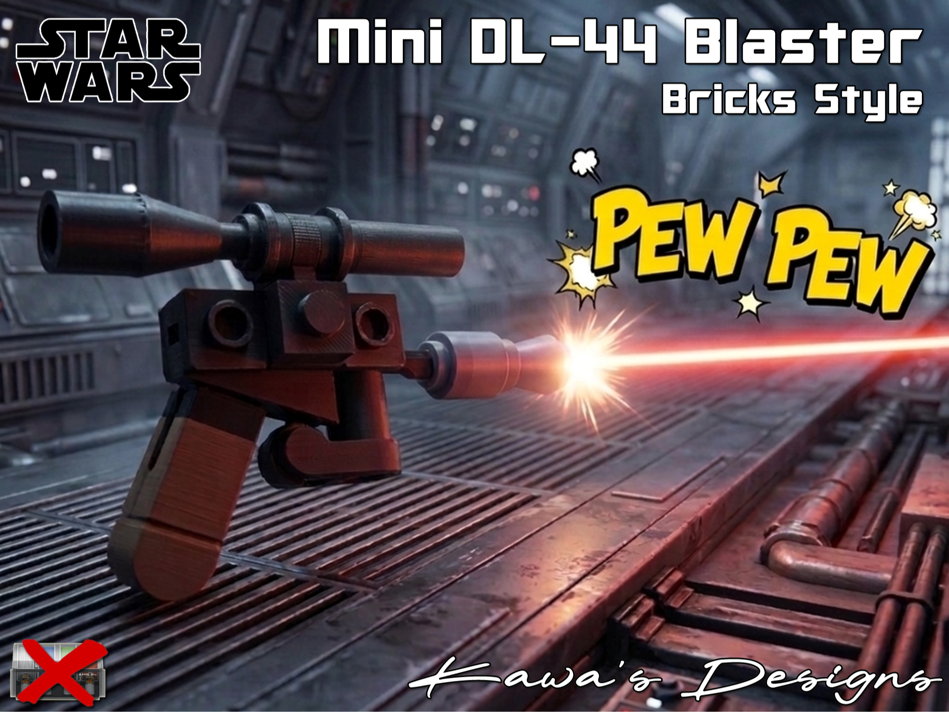 Star Wars Mini Han Solo DL-44 Blaster
