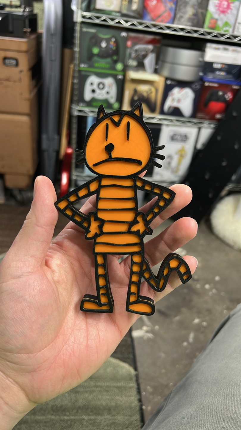 Dogman's Petey Fridge Magnet 200% Size AMS Two Color Model No Pauses