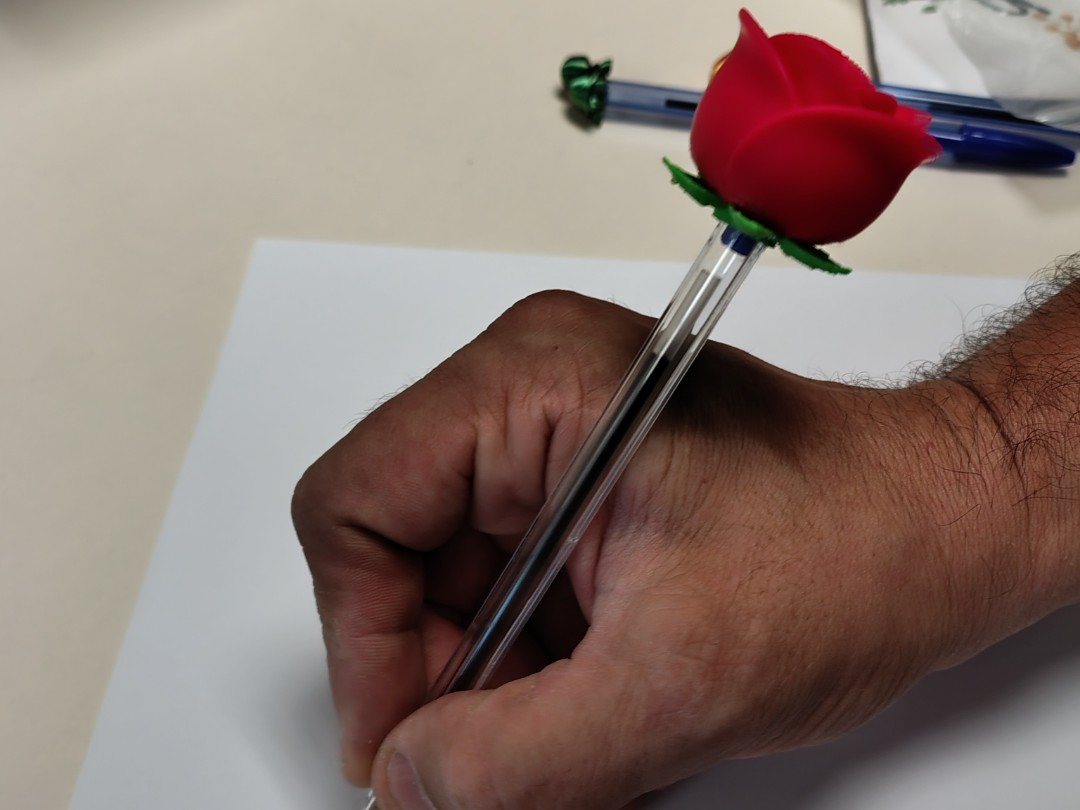 DECORACIÓN ROSA BOLI BIC