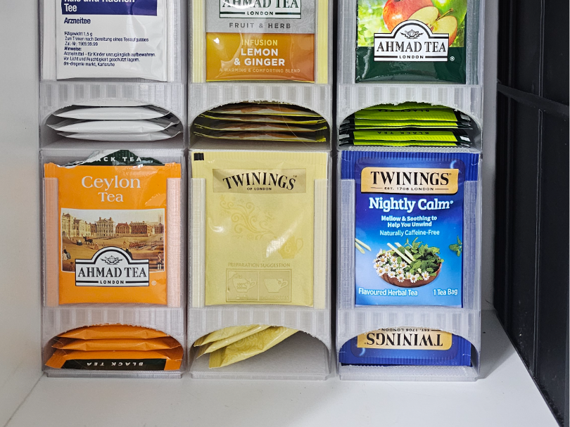 Tea Bag Dispenser – Minimal & Material-Efficient