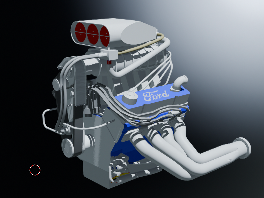 supercharge ford v8 engine