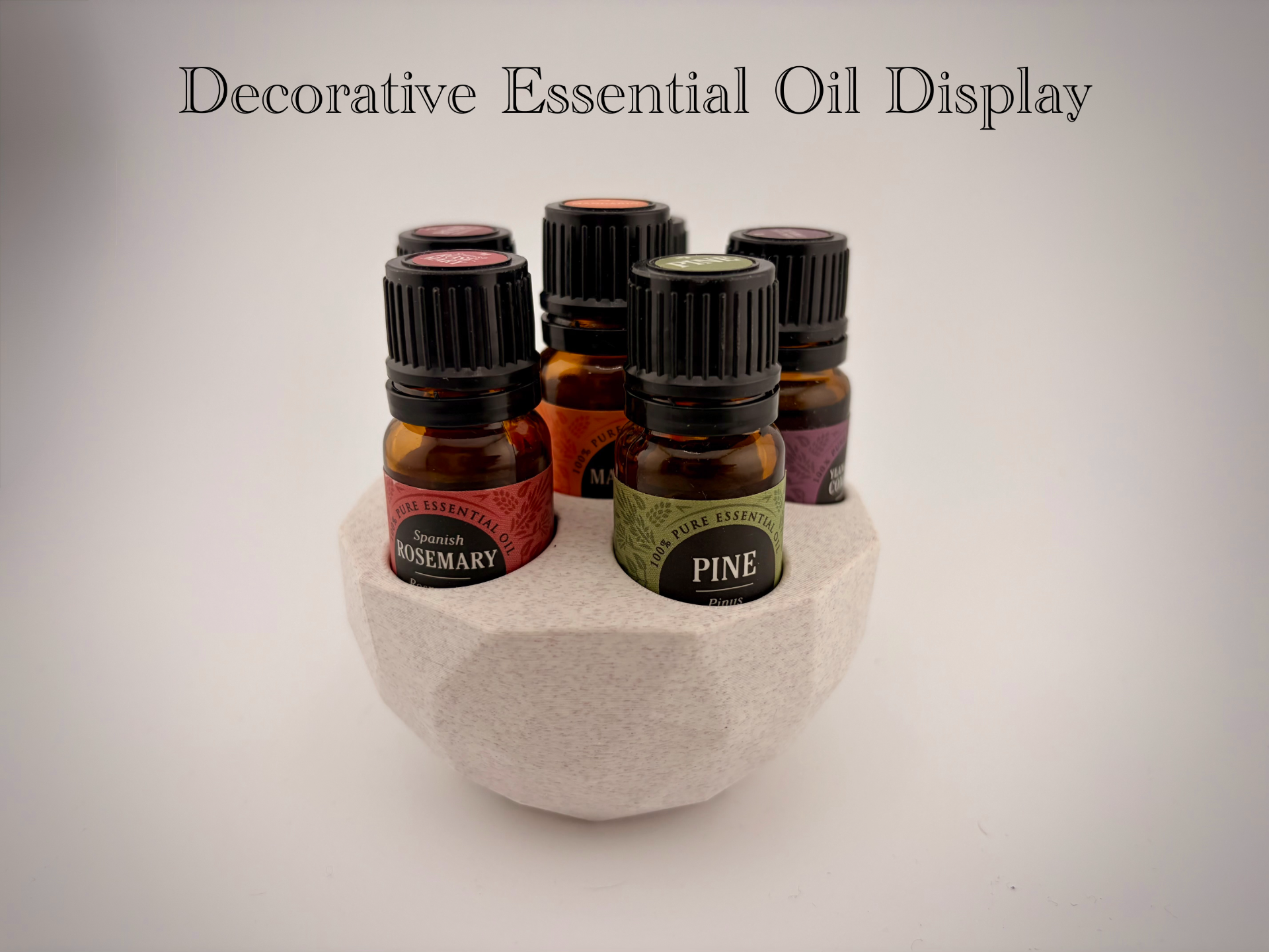 Essential Oil display organizer - low poly modern