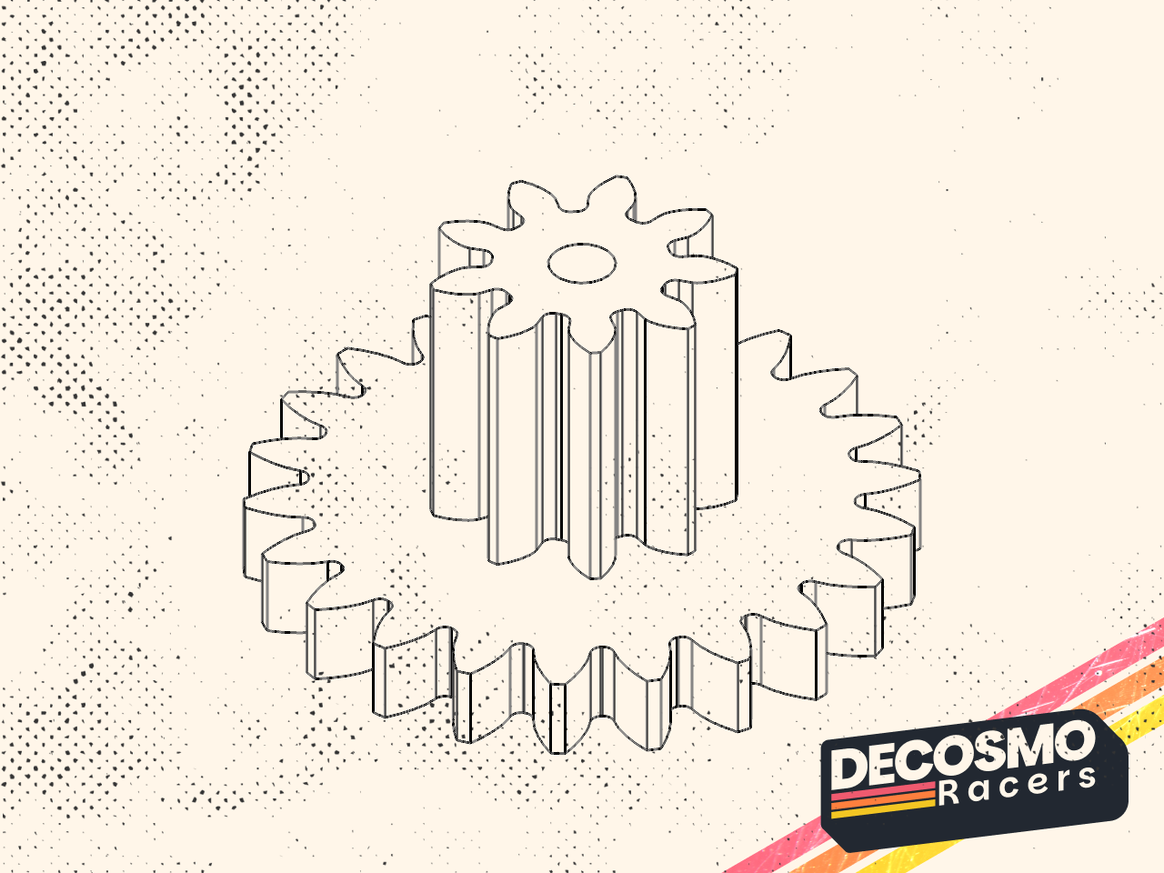 Compound gear 9T 22T (MB-NB-CG9T22T-V1)