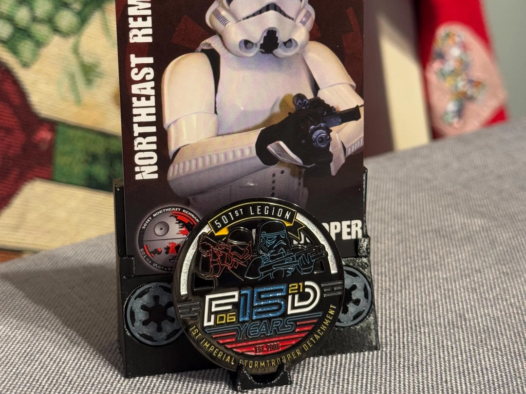 Challenge Coin and Trading Card Display Holder