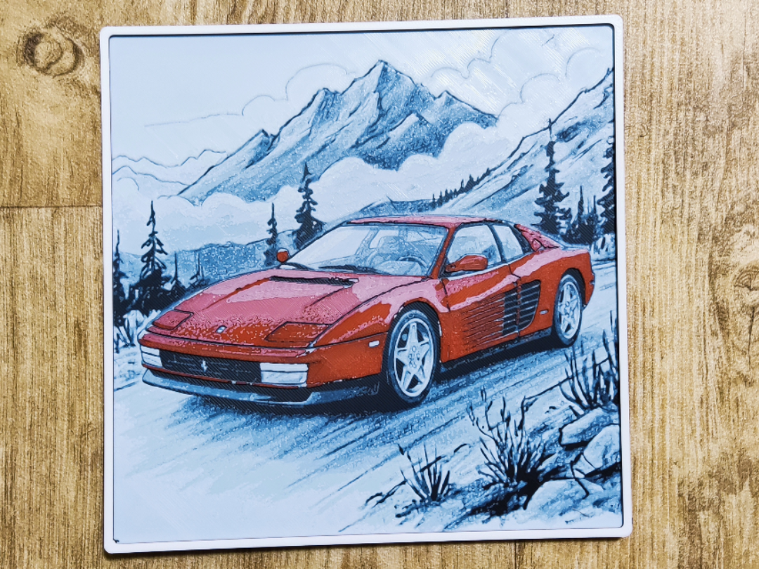 Ferrari Testarossa - Hueforge