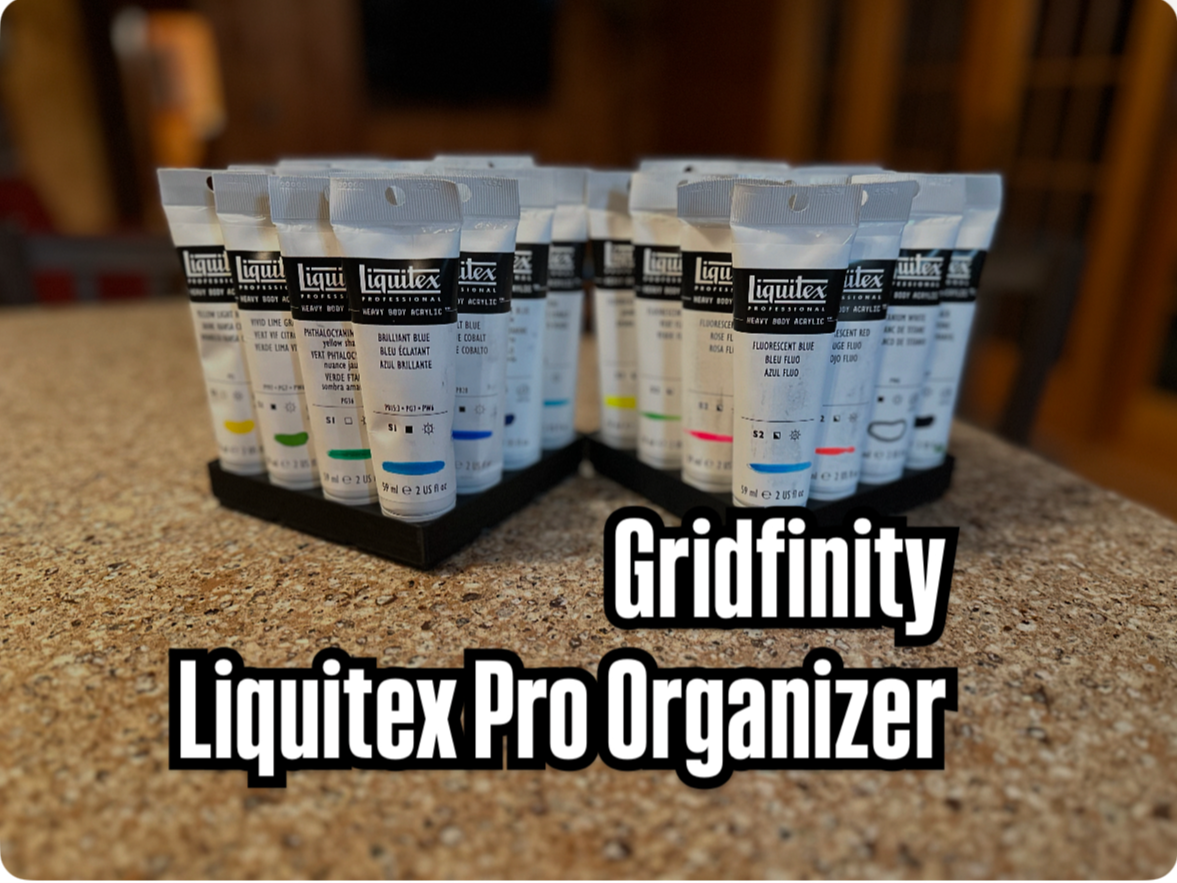 Liquitex Pro 2oz  Paint Organizer (Gridfinity)