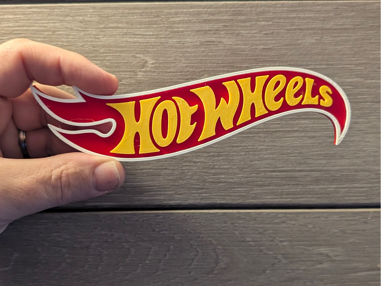 Hot Wheels diecast car logo sign plaque 2-sizes