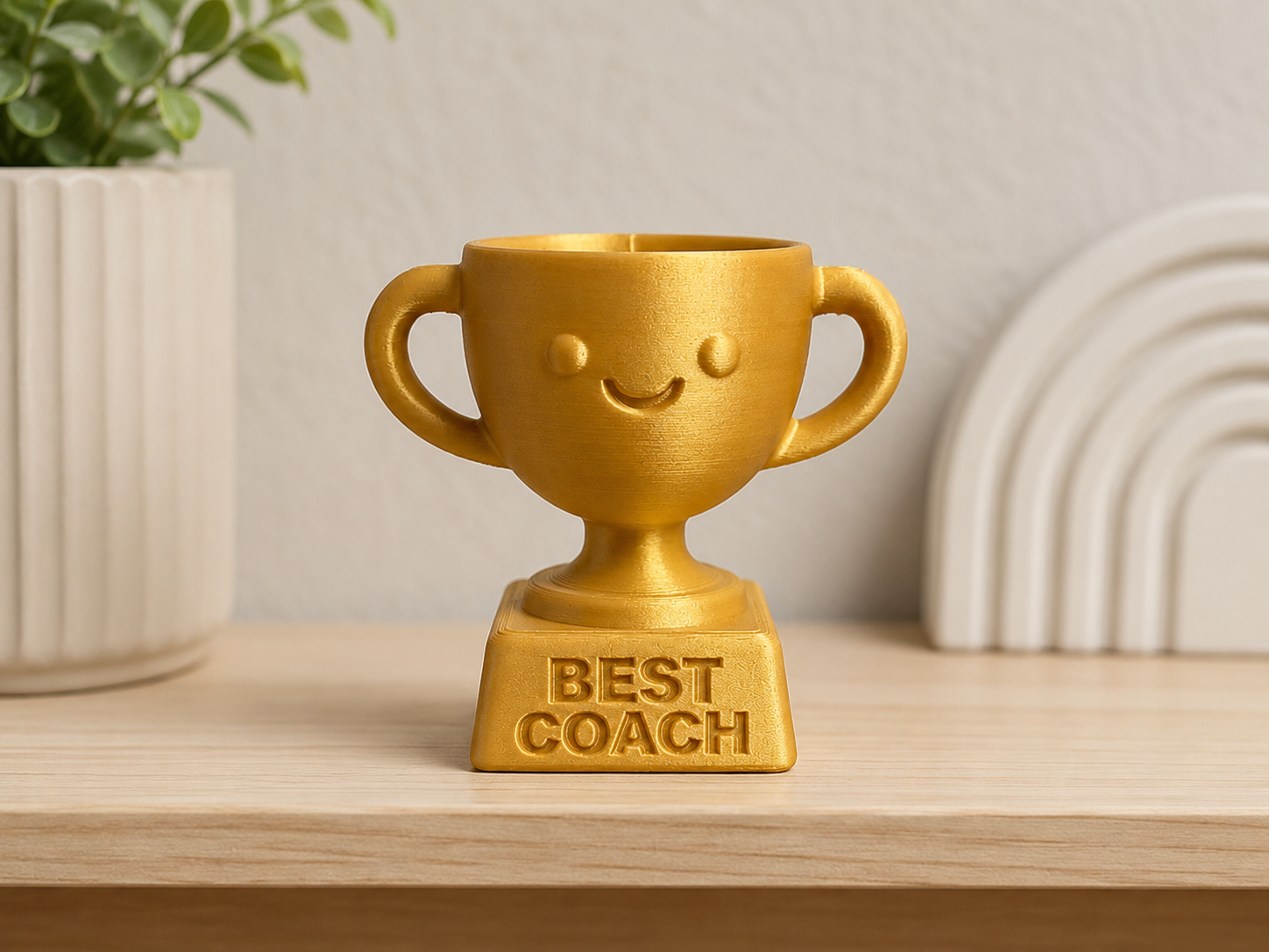 Cute Best Coach Trophy