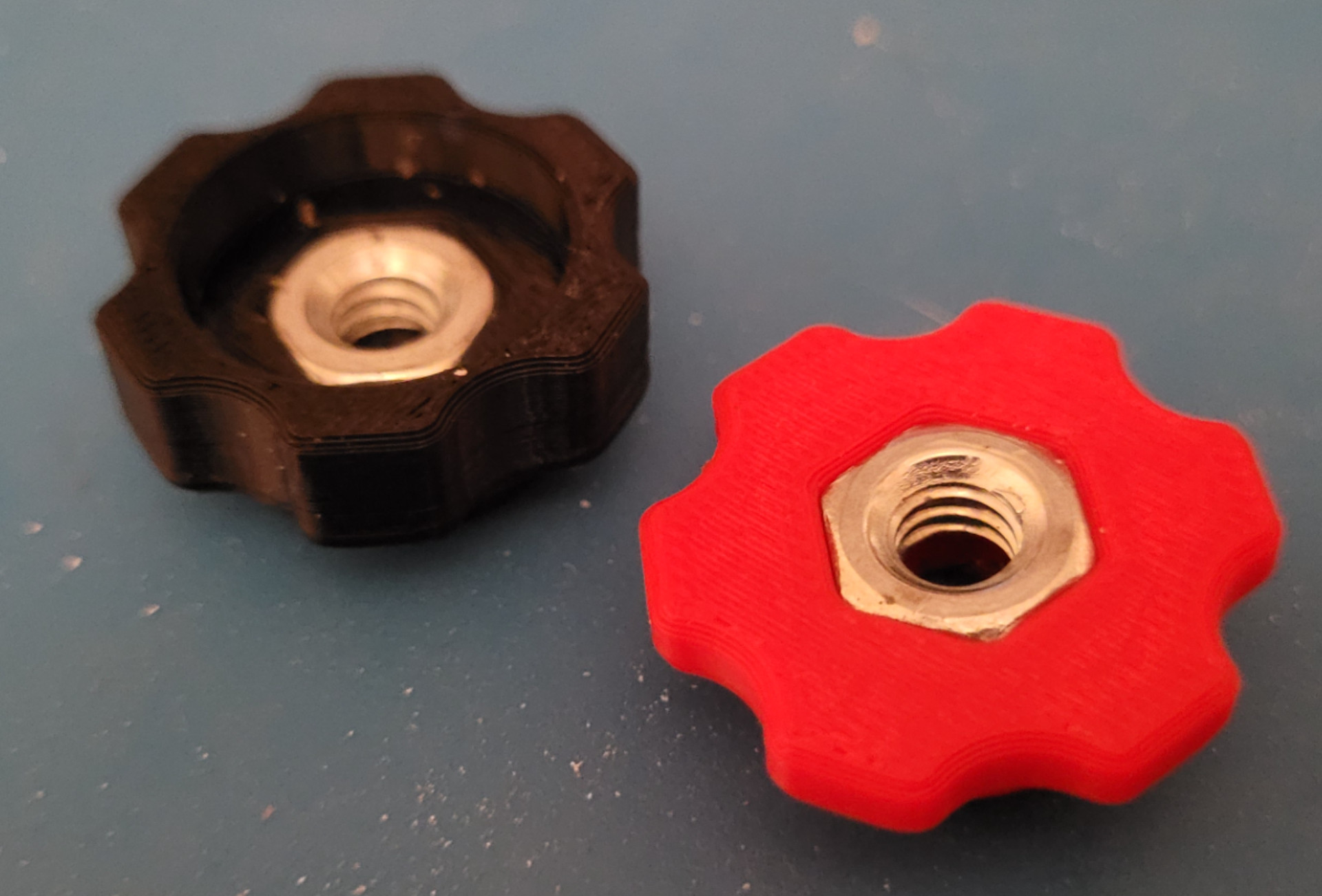 1/4-20 Star Knob with Jam Knob