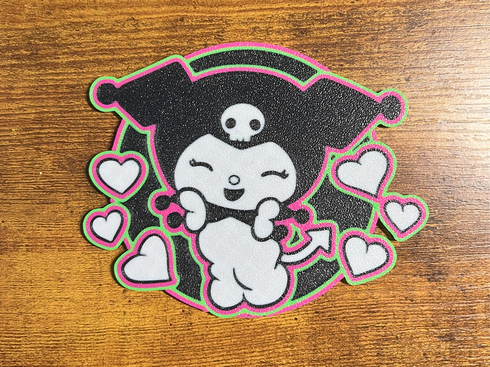 Animal neon coaster: Kuromi