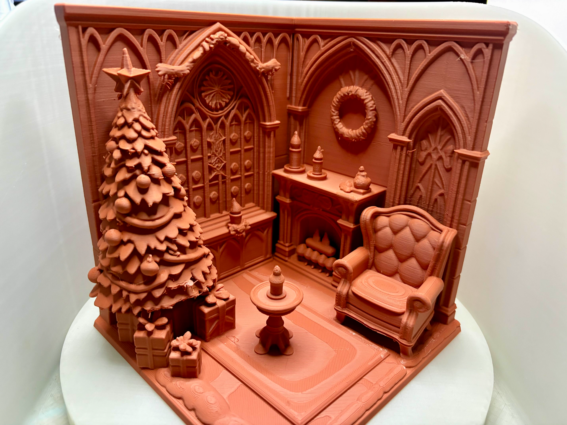 Gothic Yuletide Parlor