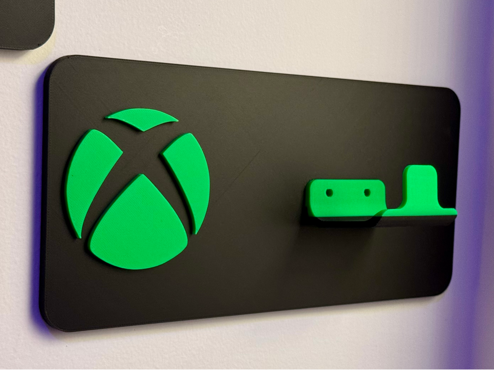 Wall Mounted Xbox Controller Holder with Xbox Logo