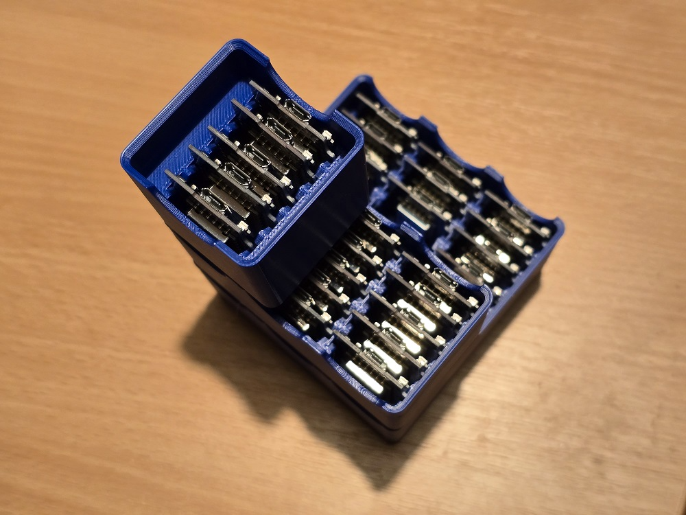 Stackable Gridfinity Boxes for ESP8266 D1 Mini