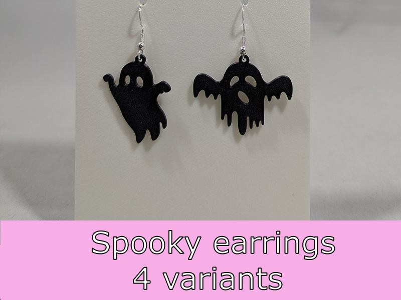 Ghost earrings - 4 variants