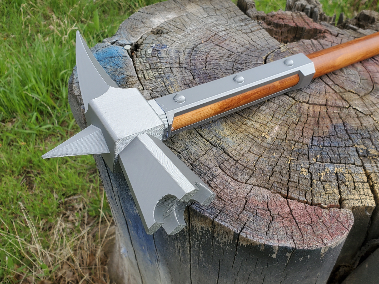 Medieval War Hammer and pommel