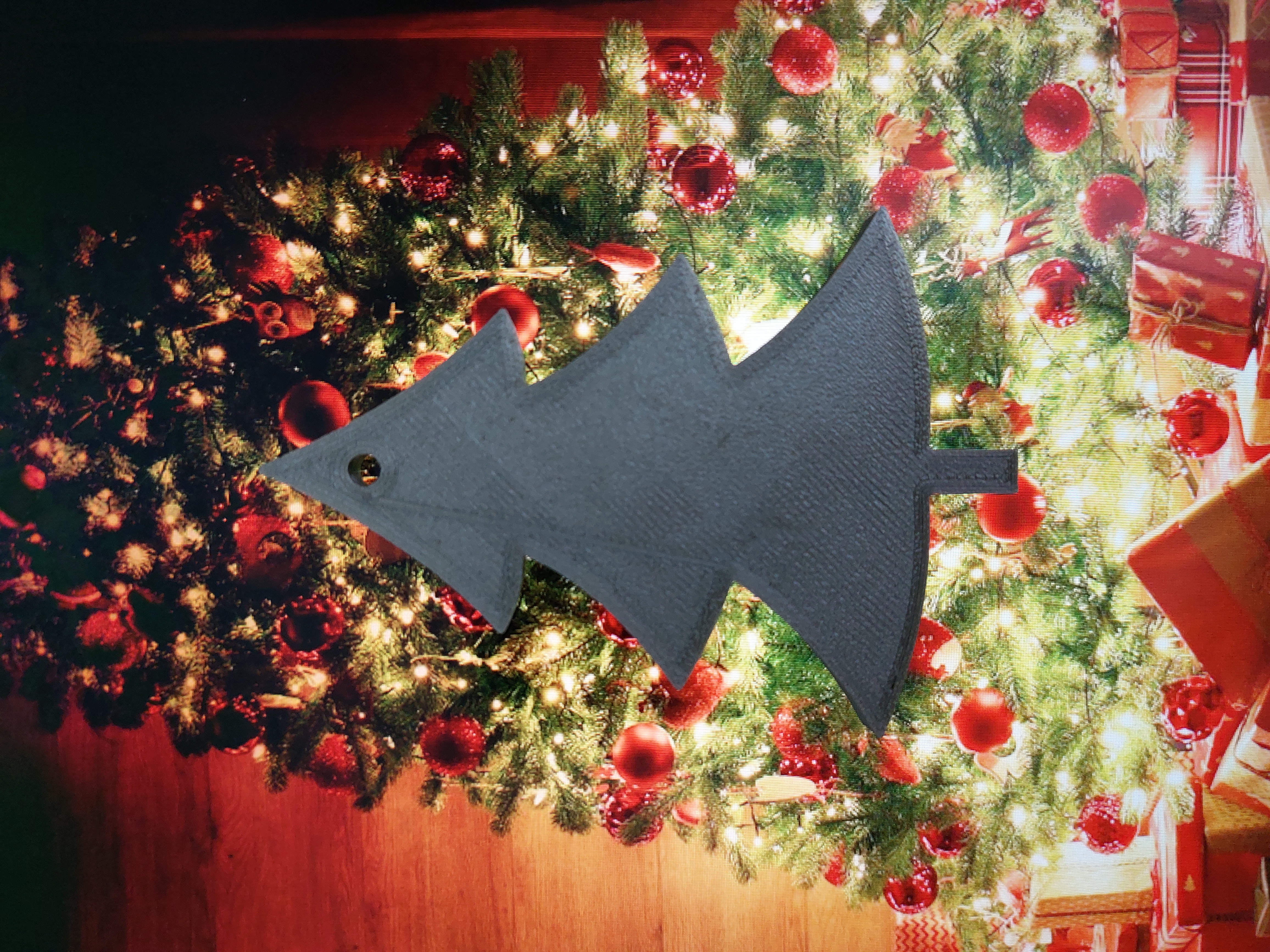 christmas tree keychain / ornament