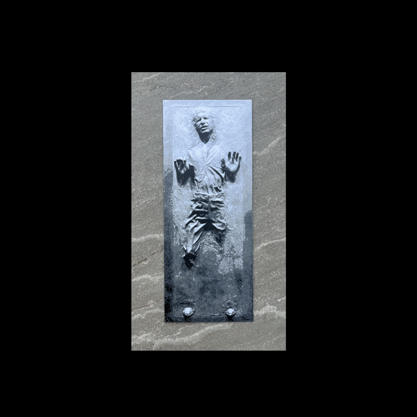 Han Solo Carbonite (Filament Painting)