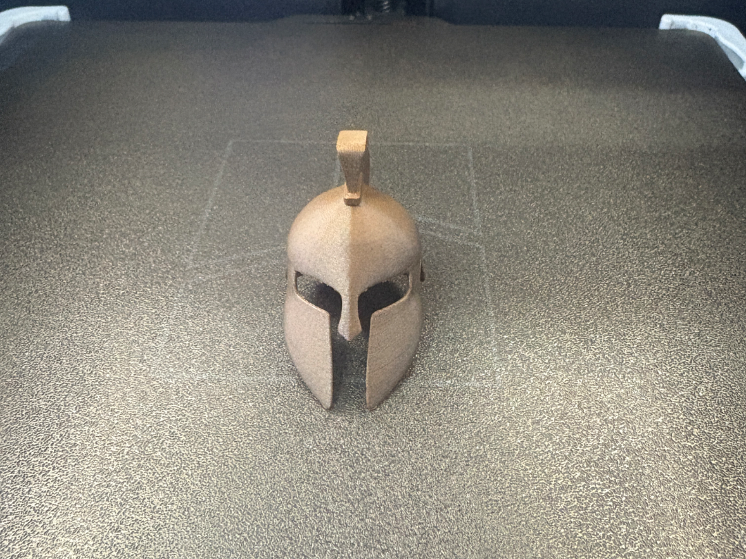 Mini spartan helmet keychain