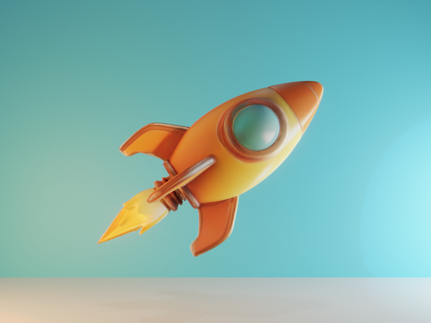 Colorful spaceship / rocket