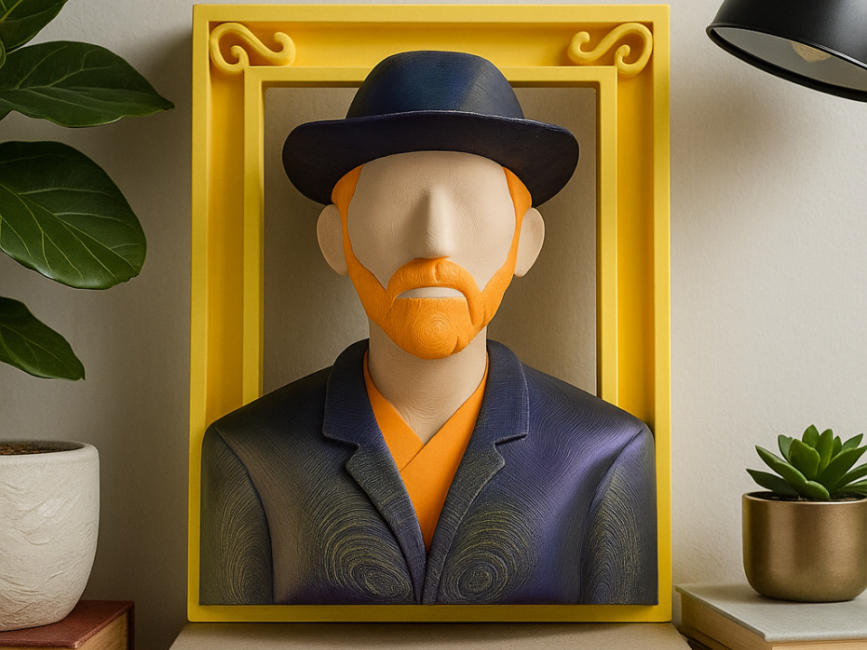 Van Gogh Frame Sculpture – Art Tribute