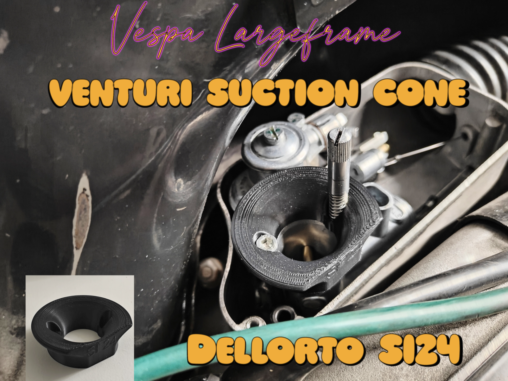 Venturi Dell'Orto si24 suction cone