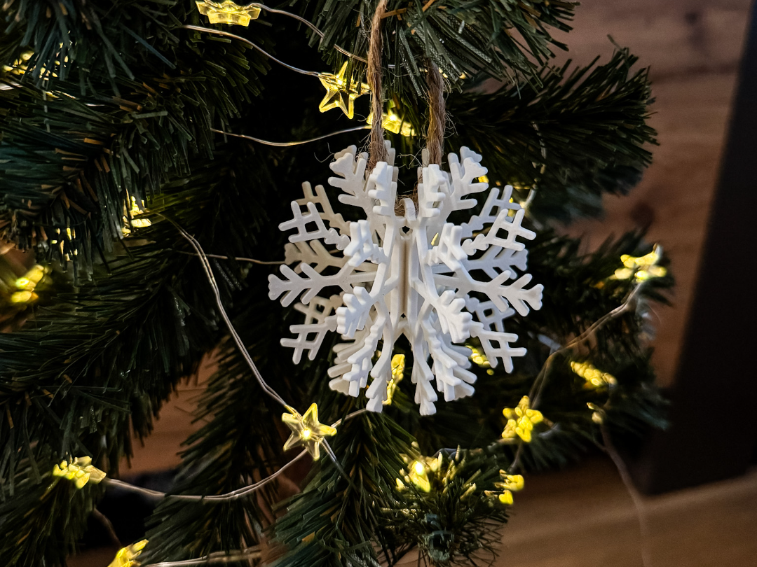 Christmas tree bauble snowflake