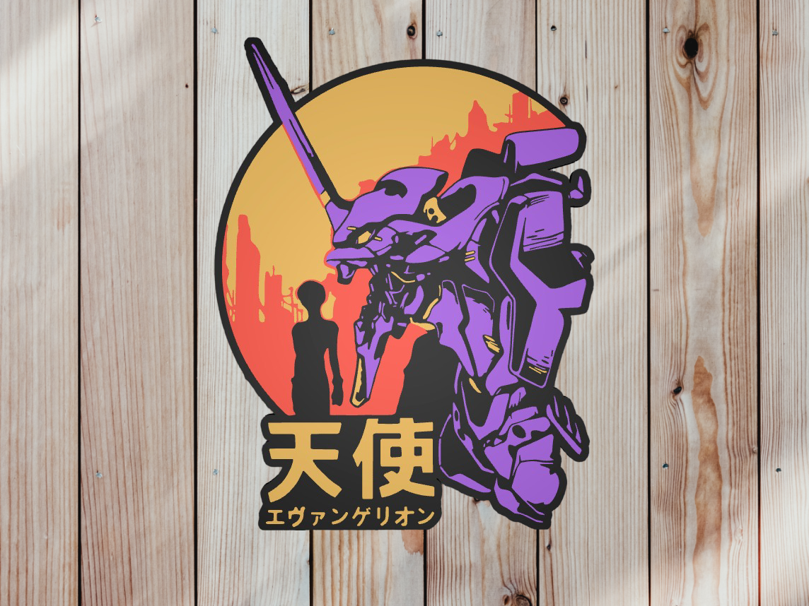 Evangelion Logo - EVA01