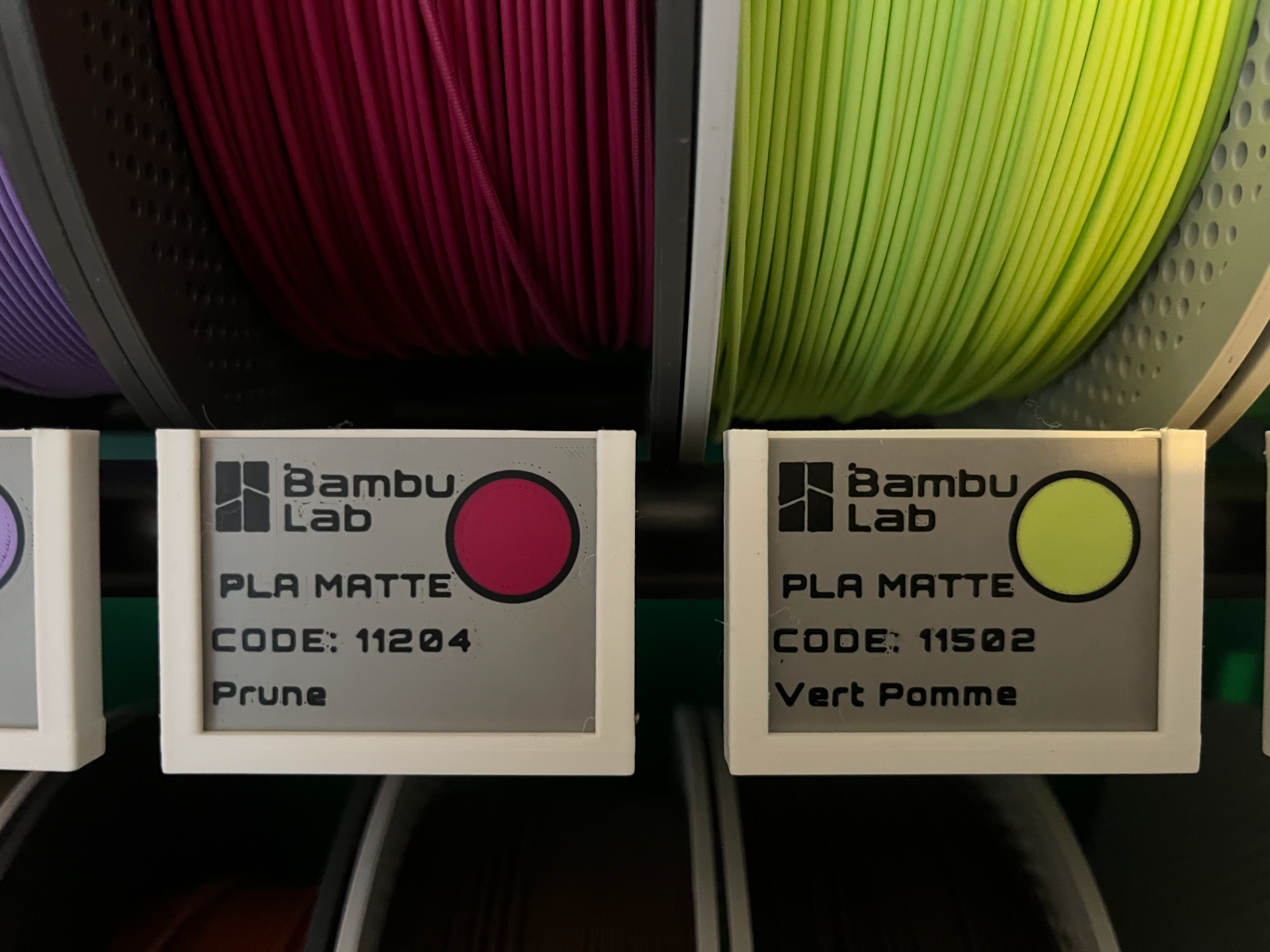 Étiquettes EN PLA Basic pour Support ikea billy