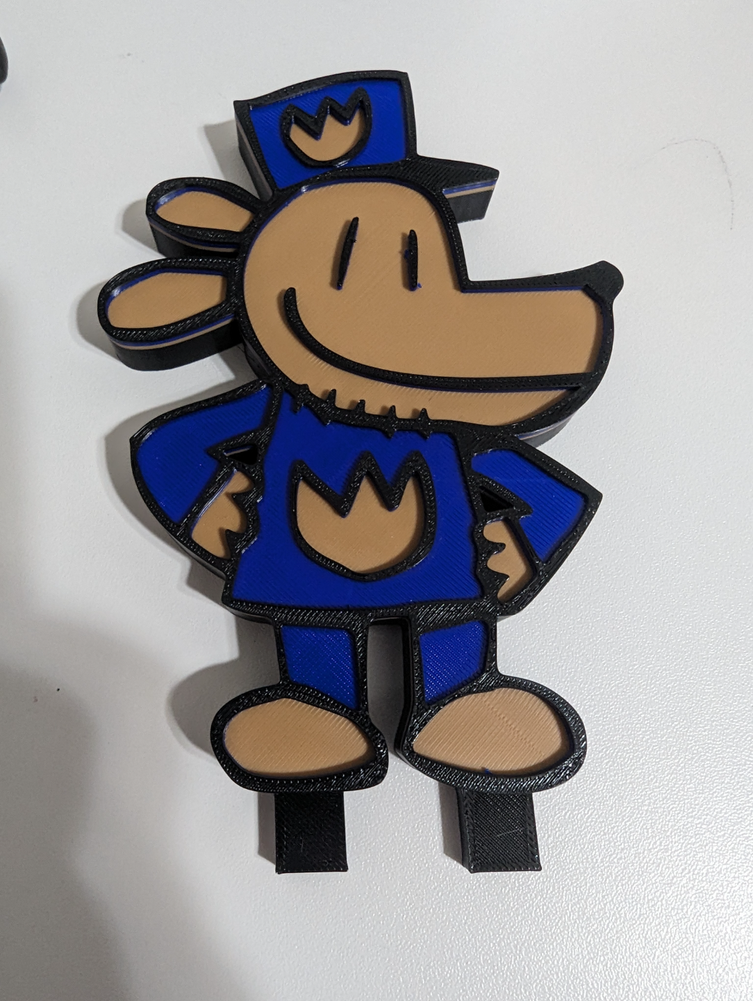 Dogman Cake Topper AMS Three Color Model