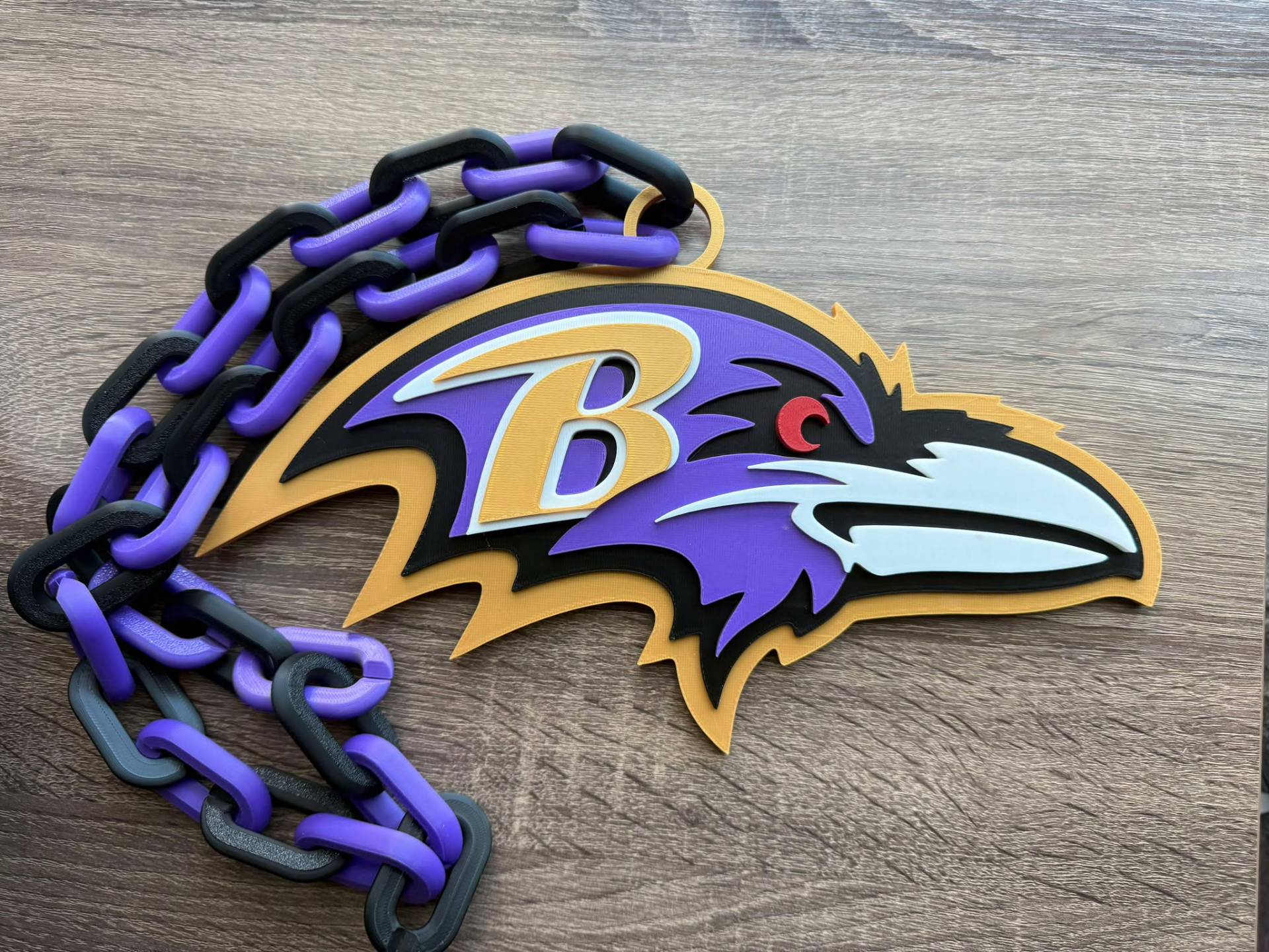 Baltimore Ravens Oversized Necklace, Pendant