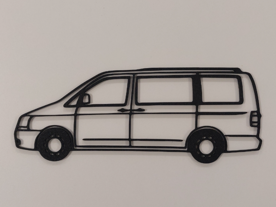 VW Camper van side silhouette wall art 2017