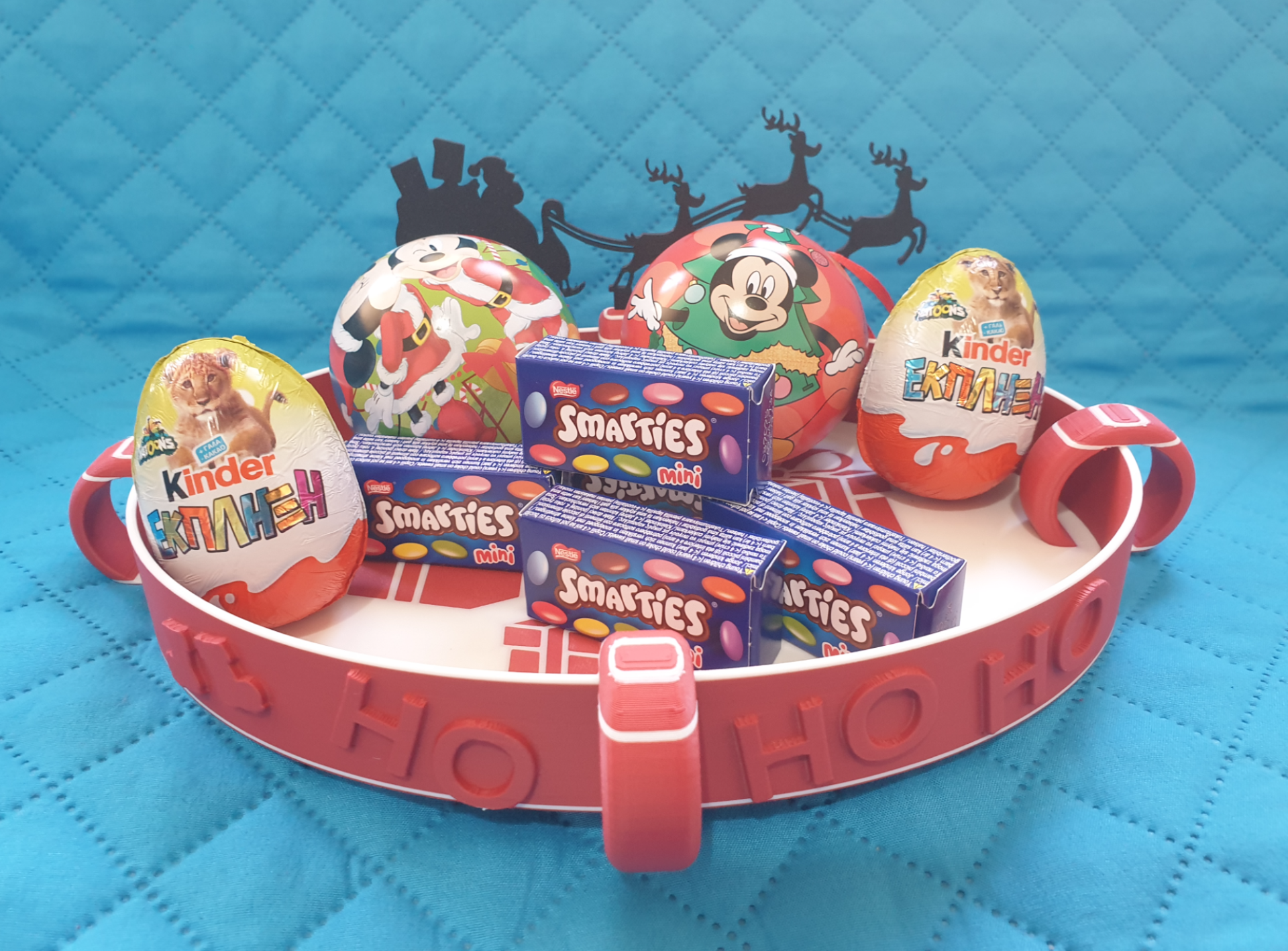 HO HO HO Santa Tray