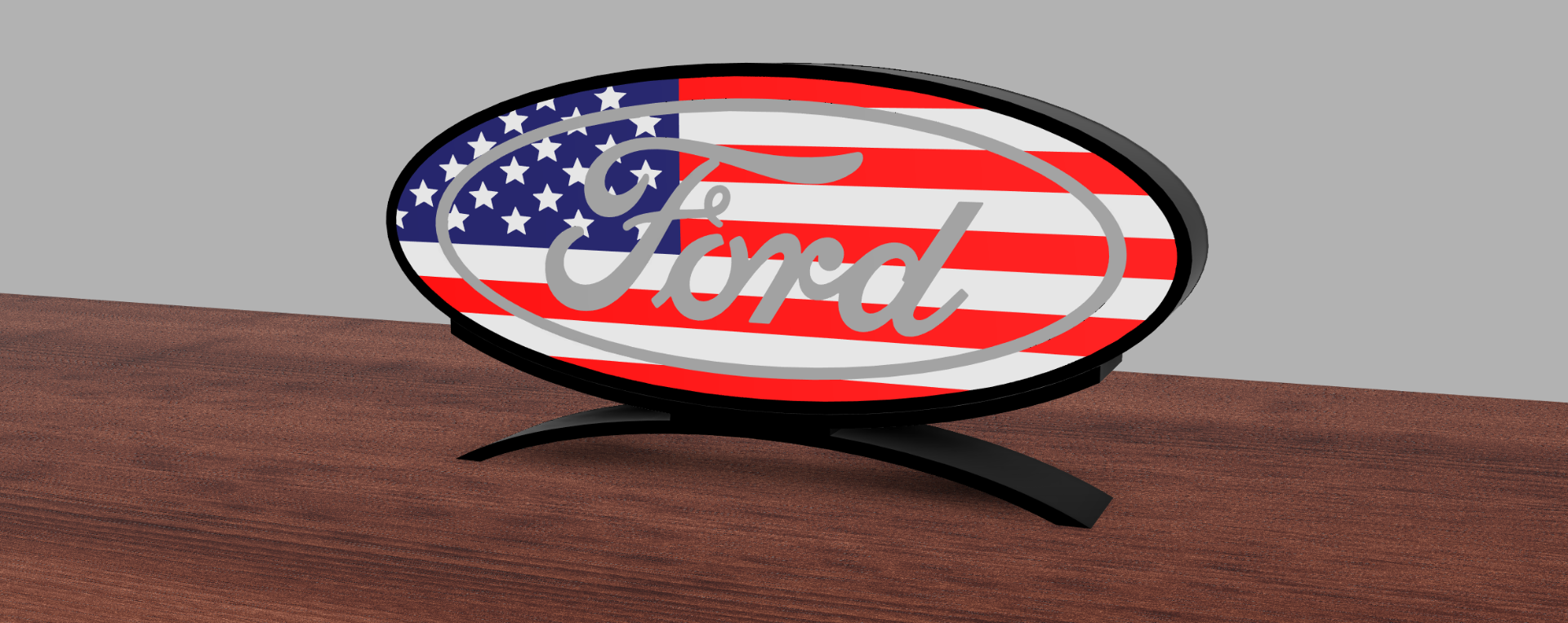 Ford American Flag Light Box